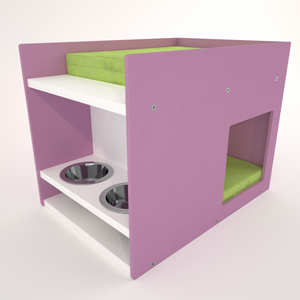 Cat Box Feeder House Bed - Boxy BnB - Scratchy Things Premium Pet Furniture