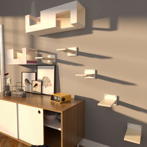 Cat Wall Shelf Bed Scratching Post Bundle - Mezzanines Bundle - Scratchy Things Premium Pet Furniture