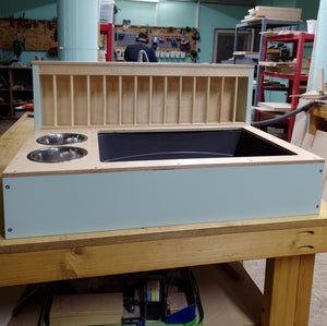 Rabbit Hay Feeder Litter box - Nibbler Combo Maxi 3in1 - Scratchy Things Premium Pet Furniture