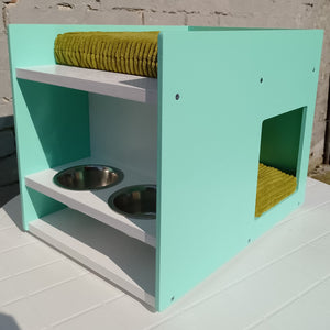 Cat Box Feeder House Bed - Boxy BnB - Scratchy Things Premium Pet Furniture