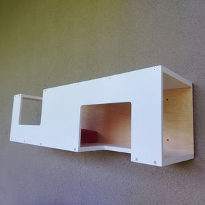 Cat Wall Shelf Bed Tunnel - Wally Mezzanine - Scratchy Things Premium Pet Furniture