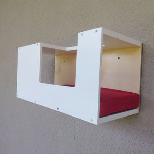 Cat Wall Shelf Bed - Wally Mezzanine Mini - Scratchy Things Premium Pet Furniture