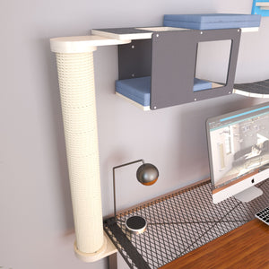 Cat Wall Scratching Climbing Pole Post - Wally Post Solo - scratching/climbing pole - Scratchy Things Premium Pet Furniture