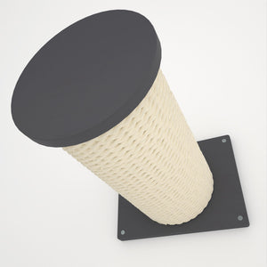 Cat Wall Scratching Pole Step Shelf - Wally Round Step Chonk - Scratchy Things Premium Pet Furniture