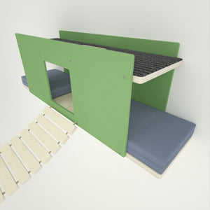 Cat Wall Shelf Bed Tunnel Bridge - Wally BridgeTunnel - Scratchy Things Premium Pet Furniture