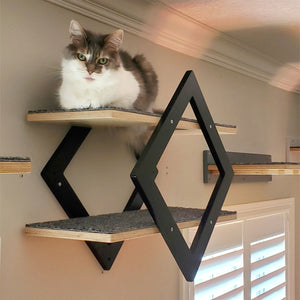 Cat Wall Shelf - Wally Gem - Scratchy Things Premium Pet Furniture