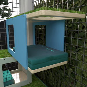 Catio Outdoor Cat Wall Shelf Bed Perch - Catio CornerTunnel - outdoor cat house - Scratchy Things Premium Pet Furniture