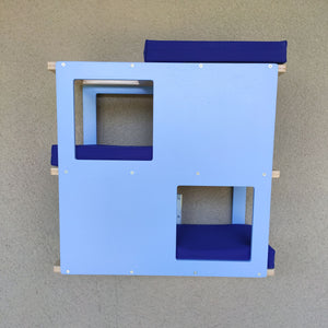 Catio Outdoor Cat Wall Shelf Bed Perch - Catio Loft - outdoor multilevel cat shelf - Scratchy Things Premium Pet Furniture