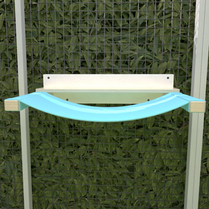 Catio Big Cat Wall Shelf Bed Cot Hammock - Catio Giant ComboCot - outdoor cat hammock for XXL cats, Savannah and Maine Coon cat approved - Scratchy Things Premium Pet Furniture