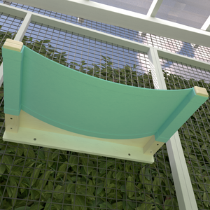 Catio Big Cat Wall Shelf Bed Cot Hammock - Catio Giant ComboCot - outdoor cat hammock for XXL cats, Savannah and Maine Coon cat approved - Scratchy Things Premium Pet Furniture