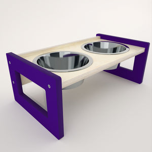 Cat Dog Floor Feeder - Doggo Feeder Duo - Scratchy Things Premium Pet Furniture