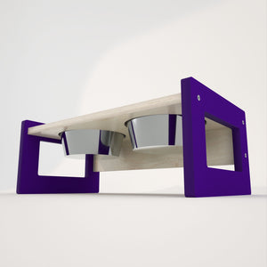 Cat Dog Floor Feeder - Doggo Feeder Duo - Scratchy Things Premium Pet Furniture