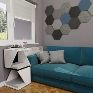 Cat Side Table Double Bed Corner Box - Floory Sharp Tower - Scratchy Things Premium Pet Furniture