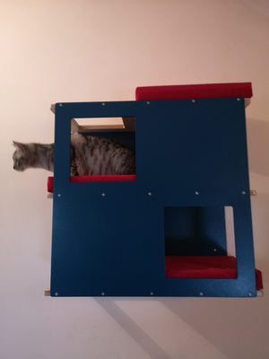 Big Cat Wall Shelf Bed - Wally BigCat Loft - Scratchy Things Premium Pet Furniture