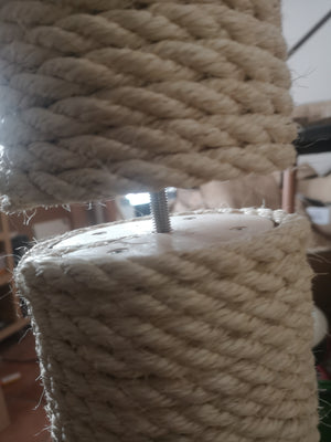 Cat Wall Scratching Pole Post Shelf - Wally Post / Mounty Thin - Extension pieces - Scratchy Things Premium Pet Furniture