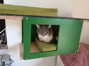 Cat Wall Shelf Bed - Wally Tunnel Mini - Scratchy Things Premium Pet Furniture