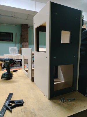 Rabbit House Box Tunnel Castle Fortress - Nibbler Castle - Scratchy Things Premium Pet Furniture