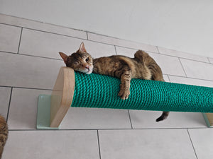 Cat Wall Scratching Pole Post Shelf - Wally Post - scratching pole - Scratchy Things Premium Pet Furniture
