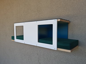 Cat Wall Shelf Bed - Wally Tunnel Upside-Down - Scratchy Things Premium Pet Furniture