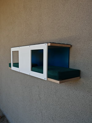 Cat Wall Shelf Bed - Wally Tunnel Upside-Down - Scratchy Things Premium Pet Furniture