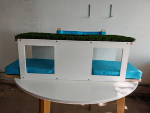 Catio Wall Shelf Tunnel Bed Perch - Catio Tunnel Upside Down - Scratchy Things Premium Pet Furniture