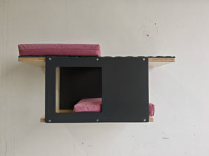 Cat Wall Shelf Bed - Wally Tunnel Mini - Scratchy Things Premium Pet Furniture