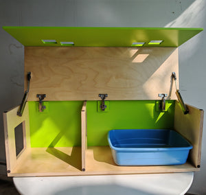 Rabbit House Box Tunnel Castle Fortress - Nibbler Longhouse - Scratchy Things Premium Pet Furniture