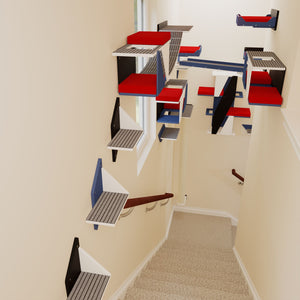 Custom Bundle - Custom Wally Stairwell Bundle - Scratchy Things Premium Pet Furniture