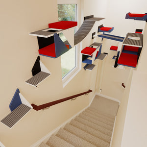 Custom Bundle - Custom Wally Stairwell Bundle - Scratchy Things Premium Pet Furniture