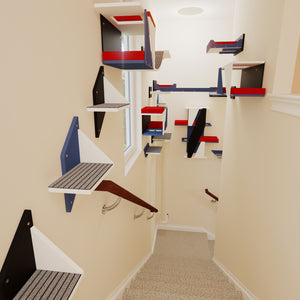 Custom Bundle - Custom Wally Stairwell Bundle - Scratchy Things Premium Pet Furniture