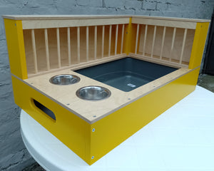 Rabbit Hay Feeder Litter box - Nibbler Combo Corner 3in1 - Scratchy Things Premium Pet Furniture