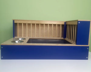 Rabbit Hay Feeder Litter box - Nibbler Combo Corner 3in1 - Scratchy Things Premium Pet Furniture