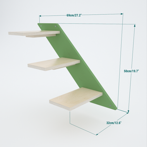 Car Wall Step Stairs - Wally 3-Step - Scratchy Things Premium Pet Furniture