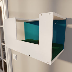 Cat Wall Shelf Bed - Wally BigCat Mezzanine Mini - Scratchy Things Premium Pet Furniture