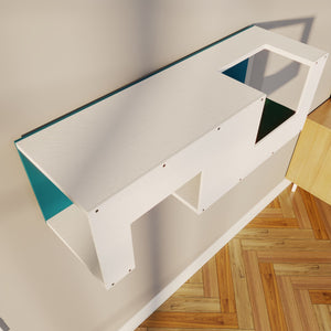 Cat Wall Shelf Bed Tunnel - Wally BigCat Mezzanine - Scratchy Things Premium Pet Furniture