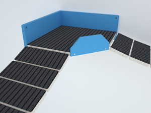 Cat Wall Shelf Corner Bridge Platform - Wally Bridge Corner - Scratchy Things Premium Pet Furniture