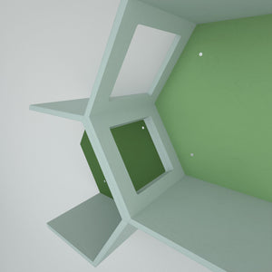 Cat Wall Shelf Hexagonal Bed - Wally OpenHex 2-pack - Scratchy Things Premium Pet Furniture