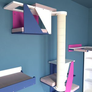 Cat Wall Scratching Climbing Pole Post - Wally Post Solo - scratching/climbing pole - Scratchy Things Premium Pet Furniture