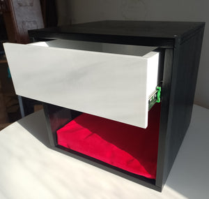 Cat Box House Bed - Boxy Nightstand - Scratchy Things Premium Pet Furniture