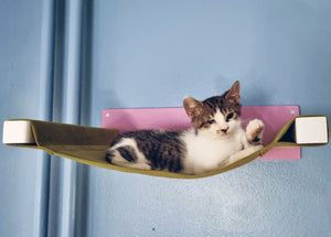 Cat Wall Shelf Bed Hammock - Wally Cot - Scratchy Things Premium Pet Furniture