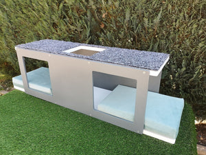 Big Cat Wall Shelf Bed Tunnel - Wally BigCat Tunnel Upside Down - Scratchy Things Premium Pet Furniture