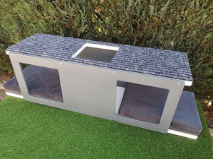 Big Cat Wall Shelf Bed Tunnel - Wally BigCat Tunnel Upside Down - Scratchy Things Premium Pet Furniture