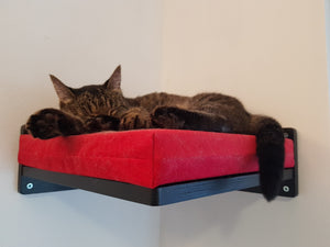 Cat Wall Shelf Bed Corner - Wally Corner - Scratchy Things Premium Pet Furniture