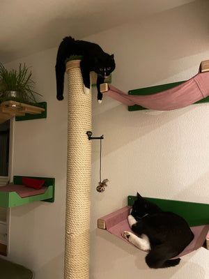 Cat Wall Scratching Pole Post Shelf - Mounty Post - Scratchy Things Premium Pet Furniture