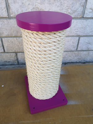 Cat Wall Scratching Pole Step Shelf - Wally Round Step - Scratchy Things Premium Pet Furniture