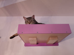 Big Cat Wall Shelf Bed - Wally BigCat Flat Plus - Scratchy Things Premium Pet Furniture