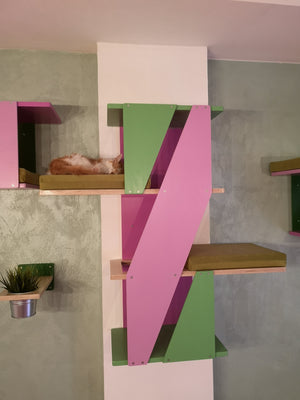 Big Cat Wall Shelf Bed Box - BigCat Sharp Stacker - Scratchy Things Premium Pet Furniture