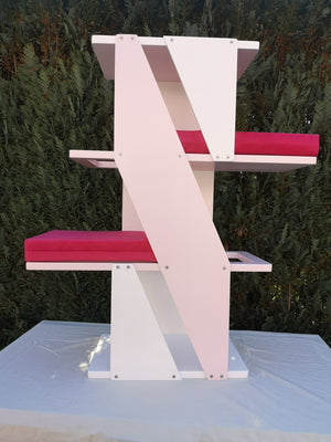 Cat Wall Shelf Bed - Sharp Stacker - Scratchy Things Premium Pet Furniture