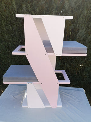 Cat Wall Shelf Bed - Sharp Stacker - Scratchy Things Premium Pet Furniture