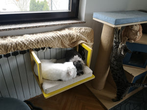 Cat Radiator Bed Hammock - Toasty Flat - Scratchy Things Premium Pet Furniture